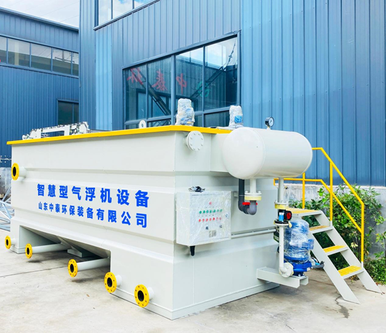 用中泰環保氣浮機處理牛蛙養殖尾水有什么優勢？